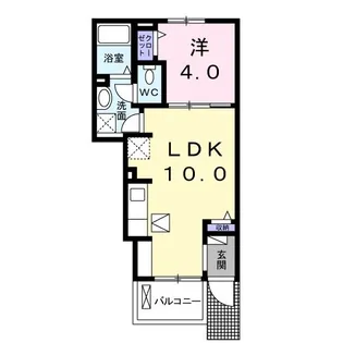 ラ メール 隅の浜【1階】の間取り
