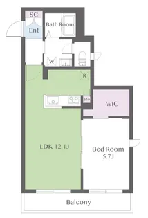 オクルス二子玉川【3階】の間取り