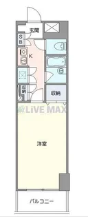 メゾンカルム横浜【4階】の間取り