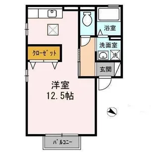 パセオ本宮【1階】の間取り
