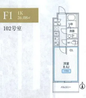 THE PALMS MUSE 新江古田【1階】の間取り