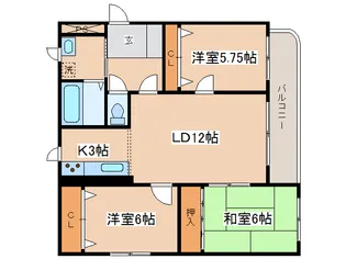 MAISONグランメール【1階】の間取り
