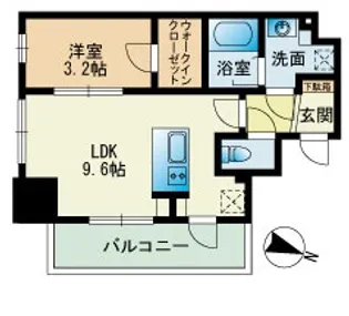 ビエネスタ千代県庁口【2階】の間取り