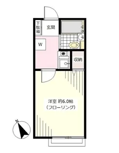 ウェルマン等々力【2階】の間取り