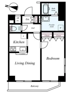 ブライズ中野新橋【7階】の間取り