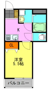 Likes仁戸名町B【3階】の間取り