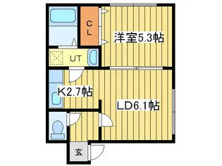 グロワール元町【3階】の間取り