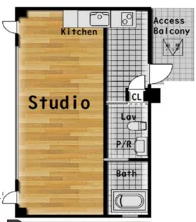 リフュージュIノース【6階】の間取り