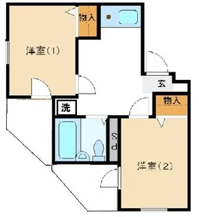 ミングルAP.高島平一番館【2階】の間取り