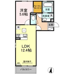 イストワールFIV【1階】の間取り