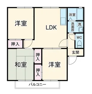 セジュール白峯【2階】の間取り