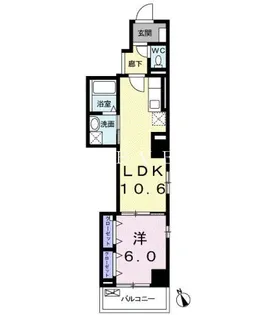 オルフェ門仲【10階】の間取り