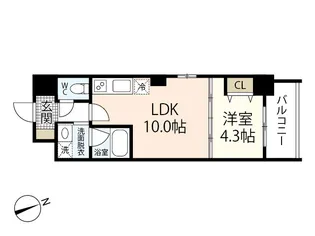 Dolce三川町【4階】の間取り