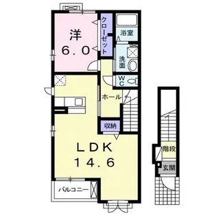 エクセルコートII【2階】の間取り