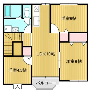 ル・クール邑久 D棟【2階】の間取り