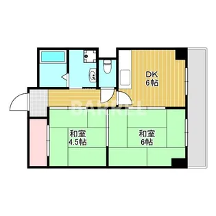 コーポ桜の町【3階】の間取り
