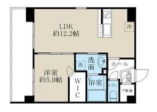 CUES東万代【10階】の間取り