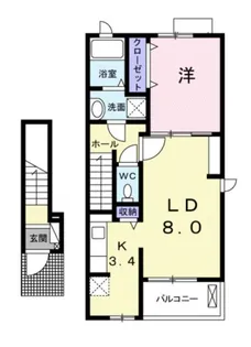 サン・グレース【2階】の間取り