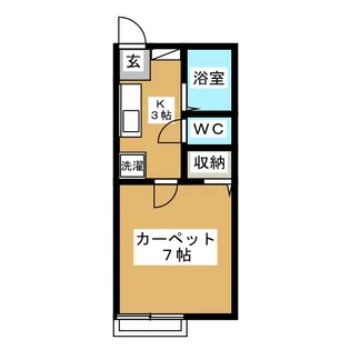 ハイツMIYOSHIIII【1階】の間取り