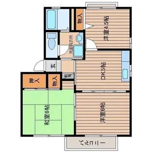 クレリア3番館【1階】の間取り