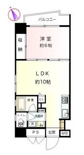 千代田ハイツ【4階】の間取り