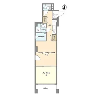 リバーレ九段南【5階】の間取り