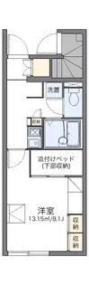 レオパレスひまわり荘上三川【1階】の間取り