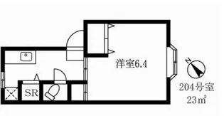 かとれや館【2階】の間取り