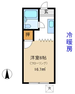 カーサミヤ【1階】の間取り