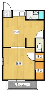 ハイツホープフル【1階】の間取り