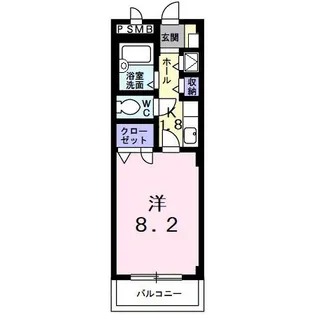 ウエストベリー弐番館【4階】の間取り