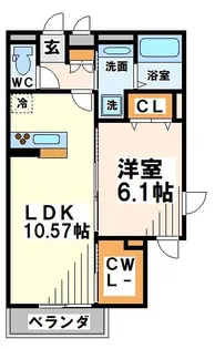 SYハイアII【2階】の間取り
