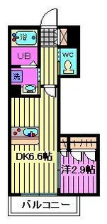クレア美園【3階】の間取り