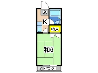 ホワイトハイム名瀬【2階】の間取り