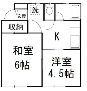 メゾンエスペール【1階】の間取り