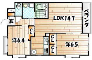フォルツァ ドット ミュ【2階】の間取り