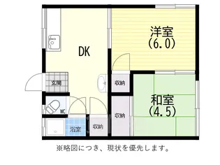 長田区高東町アパート【2階】の間取り