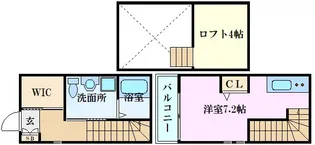 リノリノアパートメント廿日市Cの間取り