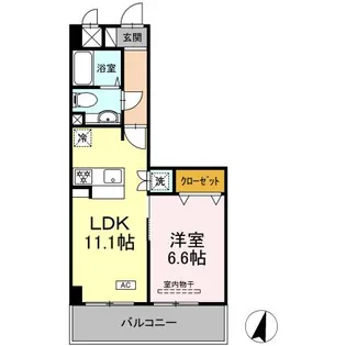 ベース・ブリッジ【6階】の間取り