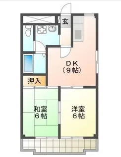 タワーロイヤル【6階】の間取り