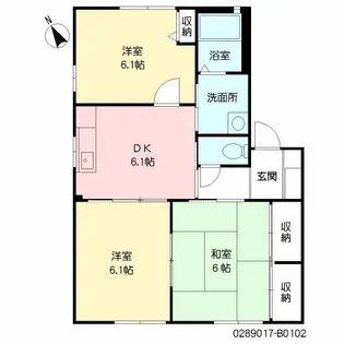 シャーメゾン昴 B棟【1階】の間取り