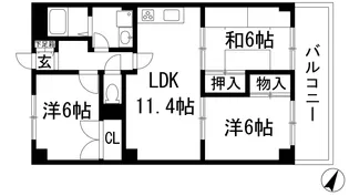 プランドール【2階】の間取り