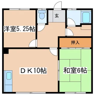若葉マンション【1階】の間取り