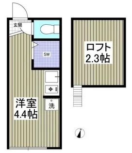 アーバンプレイス沼袋B棟【2階】の間取り