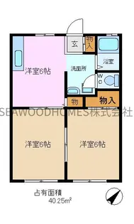 ベルリバー金沢文庫A棟【2階】の間取り
