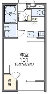 レオパレスラフィネ【2階】の間取り