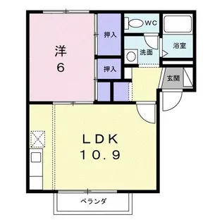 ファミールパークスA【2階】の間取り