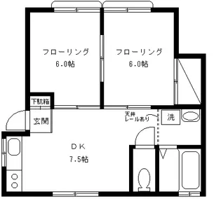 サンフルール【1階】の間取り