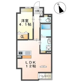 グランクレール【5階】の間取り