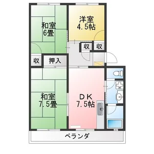 野村ハイツ【2階】の間取り